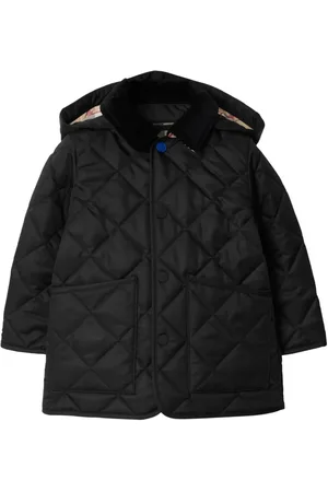 Burberry Corduroy-collar quilted jacket