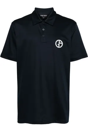 Giorgio Armani Logo-embroidered cotton polo shirt
