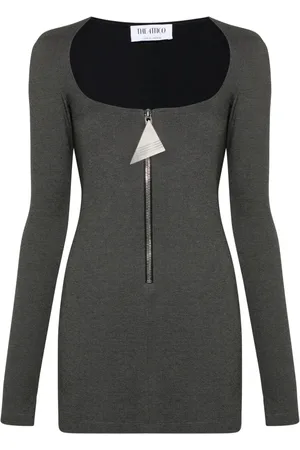 The Attico M??lange-effect mini dress