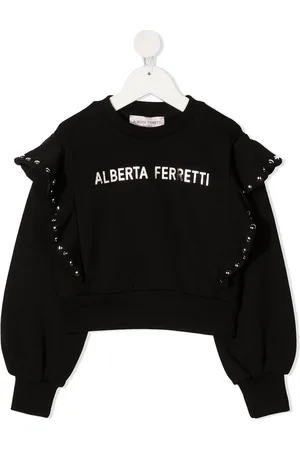 Alberta Ferretti Logo-print rockstud-detail sweatshirt