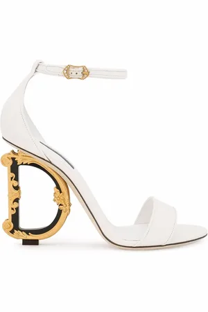Dolce & Gabbana Baroque DG 105mm leather sandals