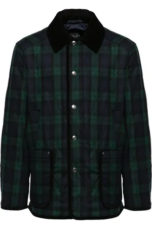 MAN ON THE BOON. Checked padded jacket