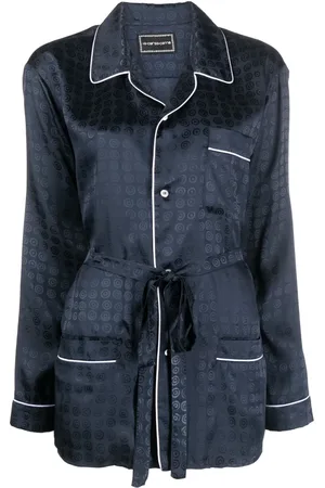10 CORSO COMO Circle-motif belted-waist shirt