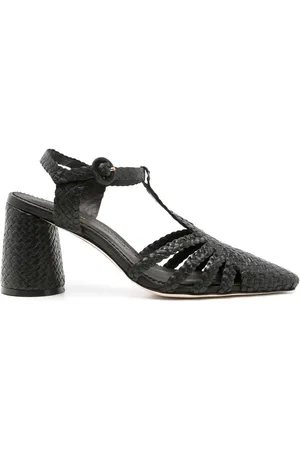 Sarah Chofakian 85mm braided leather sandals