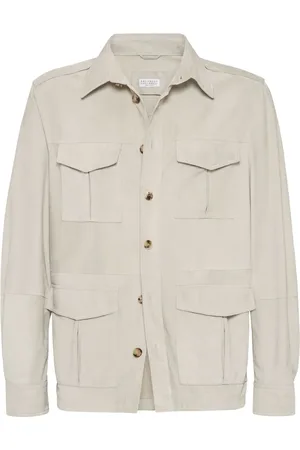 Brunello Cucinelli Leather shirt jacket