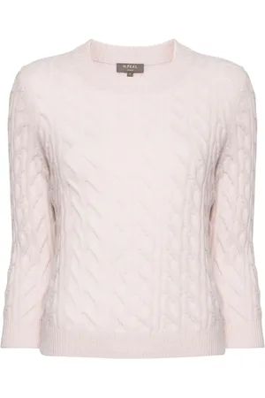 N.PEAL Cable-knit cashmere jumper