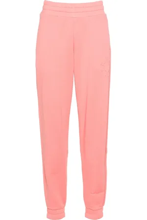Moncler High-waisted logo-embossed track pants