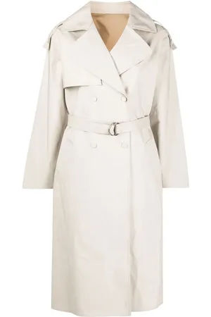 YVES SALOMON Silk belted trench coat