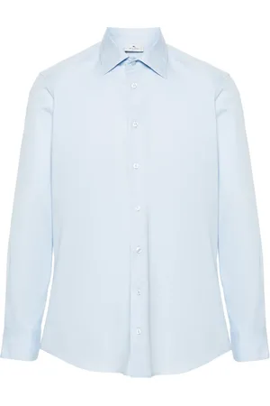 Etro Spread-collar poplin shirt