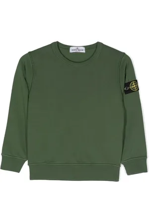 Stone Island Compass-patch crew-neck sweatshirt