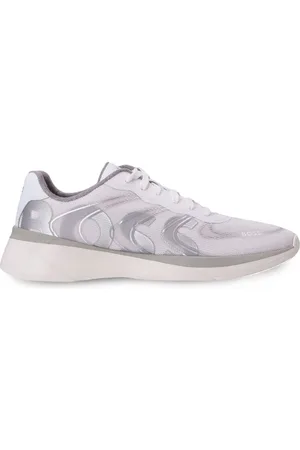 HUGO BOSS Reflective-detail mesh low-top sneakers