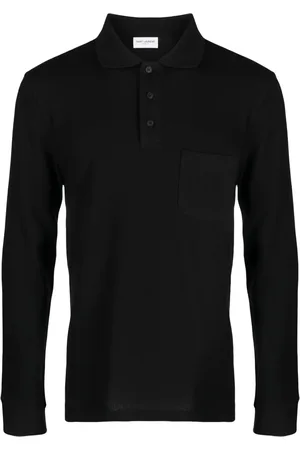 Saint Laurent Logo-embroidered polo shirt