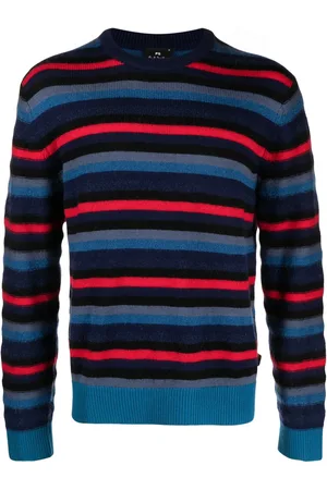Paul Smith Crew-neck stripe-pattern jumper