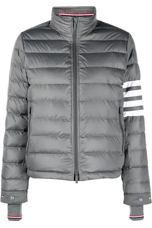 Thom Browne 4-Bar Stripe-intarsia funnel-neck ski jacket
