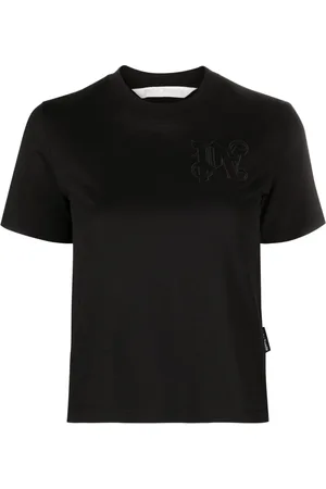 Palm Angels Logo-embroidered cotton T-shirt