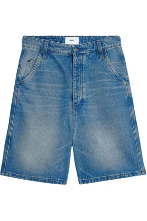 Ami Alex wide-leg denim shorts