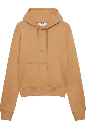 Msgm Logo-embroidered drawstring hoodie