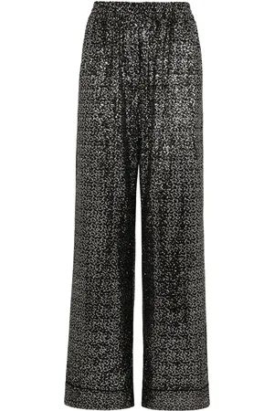 Dolce & Gabbana Sequinned wide-leg trousers