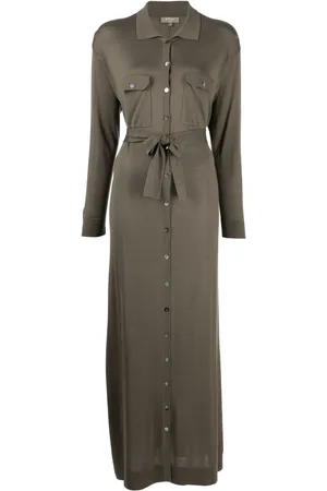 N.PEAL Belted shirt dress