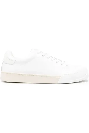 Marni Logo-debossed tonal leather sneakers