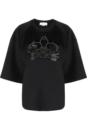 GENNY Crystal-embellished short-sleeved T-shirt