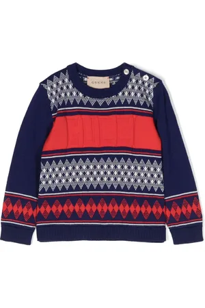 Gucci Pattern-jacquard wool jumper