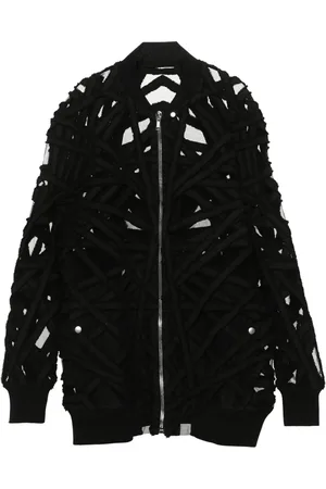 Rick Owens Peter Flight strap-detail oversized jacket
