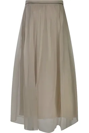 Brunello Cucinelli Monili-detail skirt