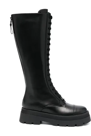 Fabiana Filippi Round-toe lace-up leather boots