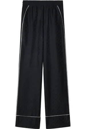 OFF-WHITE Straight-leg pyjama-inspired trousers