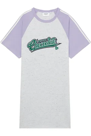 Chocoolate Logo-print cotton T-shirt dress