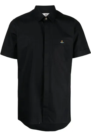 Vivienne Westwood Orb-logo short-sleeve cotton shirt