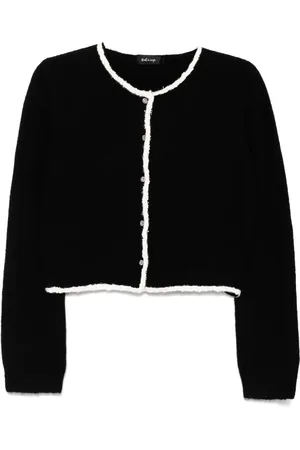tout a coup Contrast-trim cardigan