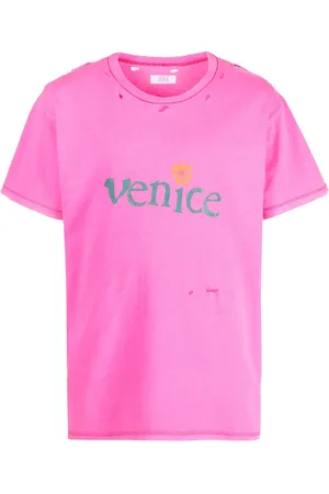 ERL Slogan-print ripped T-shirt