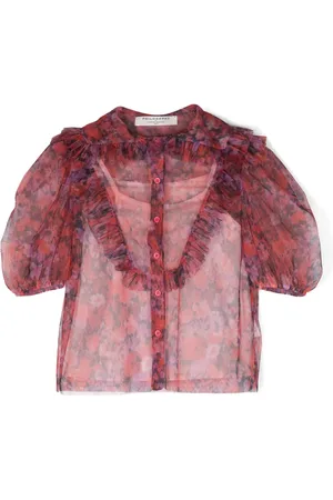 PHILOSOPHY DI LORENZO SERAFINI Ruffled semi-sheer blouse