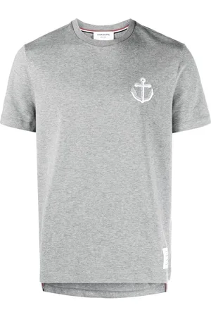 Thom Browne Anchor-embroidered cotton T-shirt