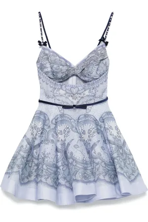 ZIMMERMANN Crush twist front mini dress