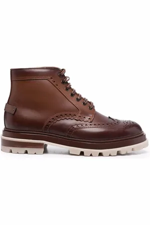 santoni Polacco brogue ankle boots