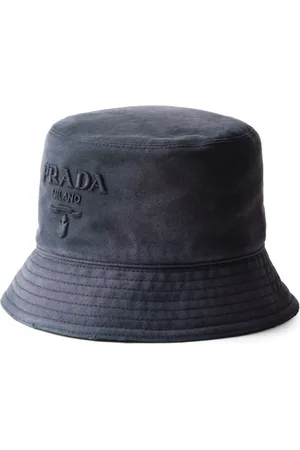 Prada Logo embroidered bucket hat