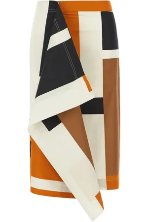 Fendi FF Puzzle-print midi skirt
