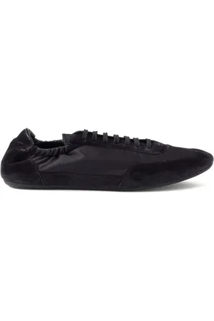 Prada Collapse Re-Nylon suede sneakers