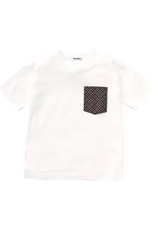 Familiar Gingham-check cotton T-shirt