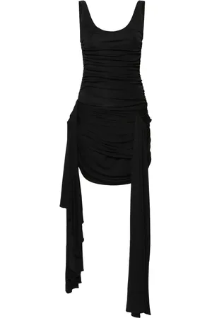 MUGLER Draped mini dress