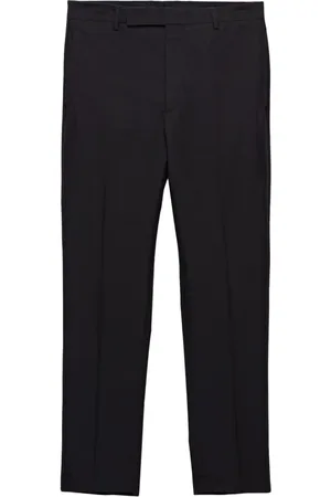 Prada Triangle-logo cotton trousers
