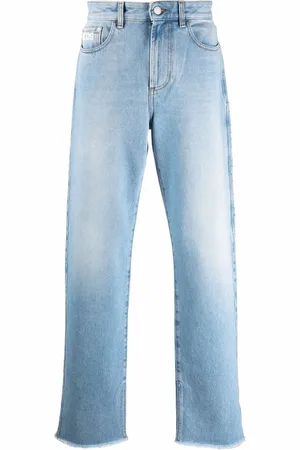 GCDS Light-wash wide-leg jeans