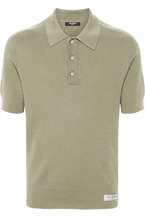 Balmain Short-sleeve merino polo shirt