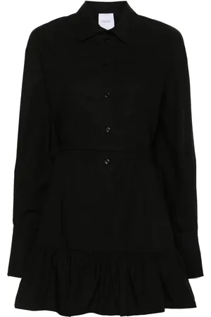 Patou Ruffled mini shirtdress