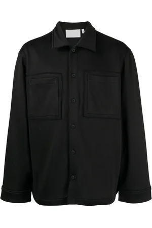 Off-Duty Tiller mesh-design shirt