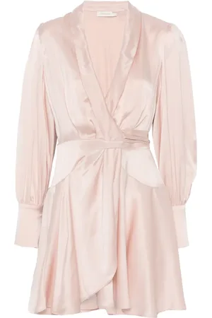 ZIMMERMANN Silk wrap mini dress