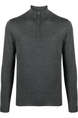 FEDELI Zip-up high-neck jumper